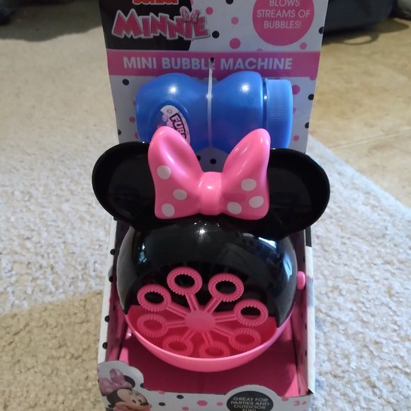 Disney Toys Minnie Bubble Machine Minnie Mouse Nib Poshmark